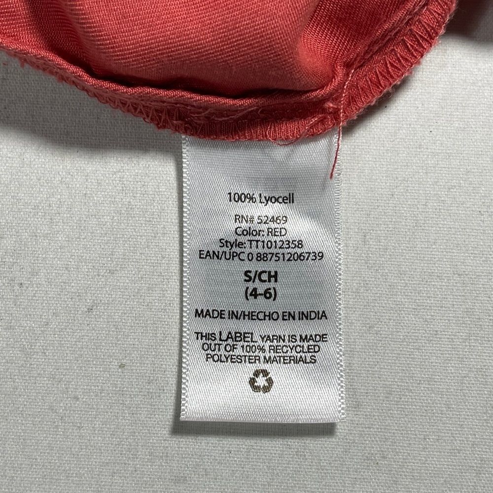 Time & Tru coral Woven Utility Shirt Dress - Picture 3 of 13